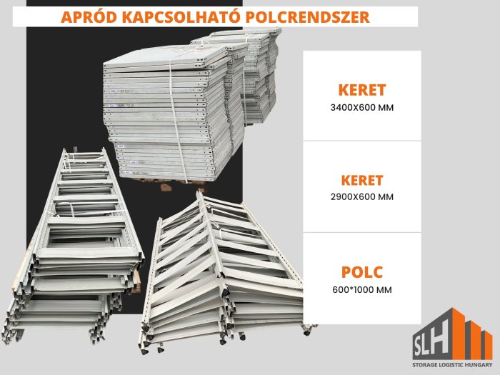 Apród kapcsolható polcrendszer